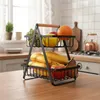 Obst- Und Gemüsekorb, Zweistufiger Stapelbarer Metallkorb, Produktbild-Vorschau 4
