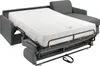 Ecksofa mit Matratze - Ecke wechselbar - Stoff - Grau - Produktbild-Vorschau 2