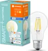 A product box for a smart LED light bulb, with a separate image of the light bulb itself. Produktbild-Vorschau