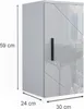 Armoire murale Vicco Irma Blanc Haute brillance 30x59cm, Voir les images du produit 3