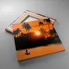 Bild auf Leinwand - Leinwandbild - Palme Fluss Sommer - Produktbild-Vorschau 2