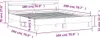 A technical drawing of a bed frame with dimensions labeled. Podgląd zdjęcia produktu