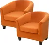 Topchances 2 kusy kryt židle Club Chair Slipcover, Velvet Náhled obrázku produktu 1