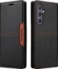 Pouzdro pro Samsung Galaxy S25, kožené flipové peněženkové Náhled obrázku produktu 2