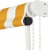 zatahovací markýza vidaXL 200×150 cm žlutá a bílá Náhled obrázku produktu 6