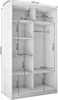 Schwebetürenschrank MARIKA 120 cm – Kleiderschrank mit Produktbild-Vorschau 7