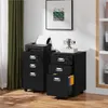 Yaheetech Mobiler Aktenschrank Rollcontainer mit 3 Produktbild-Vorschau 2