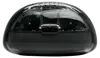 A close-up, front-facing view of a black and transparent earbud charging case. Anteprima dell’immagine prodotto