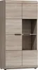 Schmaler Wohnzimmer-Vitrine LUVERNE - Sonoma-Eiche Produktbild-Vorschau 1