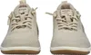 A front view of a pair of beige sneakers. Náhled obrázku produktu
