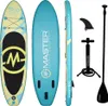 A paddleboard and its accessories are displayed against a white background. Náhled obrázku produktu