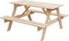 A wooden picnic table for children, shown from a side-diagonal angle against a white background. Anteprima dell’immagine prodotto