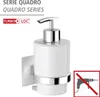 WENKO Seifen Spender QUADRO ohne bohren 250ml Bad Produktbild-Vorschau 2