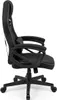 A side view of a black and gray gaming chair on a white background. Anteprima dell’immagine prodotto