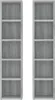 vidaXL CD-Regale 2 Stk. Grau Sonoma 21x16x93,5 cm Produktbild-Vorschau 12