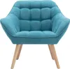 CASERTA Sessel in blauem Stoff Produktbild-Vorschau 1