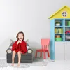 Plyšová detská rozkladacia pohovka, operadlo, kreslo, Náhľad obrázku produktu 3
