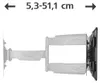 TV-Wandhalterung, schwenkbar, neigbar, ausziehbar, 122 cm Produktbild-Vorschau 9