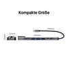 USB-C Hub 8in1 Adapter – 4K HDMI, Power Delivery (PD), LAN, Produktbild-Vorschau 6
