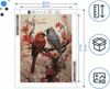 Haft diamentowy ARTULIO - Kolorowe ptaki na kwiecistej Podgląd zdjęcia produktu 4