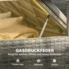 Outsunny Gartenbank Polyrattan 170L 2-Sitzer Sitzbank mit Produktbild-Vorschau 6