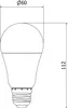 Mexen Nova 6x LED-Glühbirne E27, A60, 12W, Neutral - 4000K, Produktbild-Vorschau 4