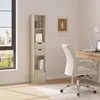 WOLTU Bücherregal, Standregal mit Schubladen, Regal mit Produktbild-Vorschau 4