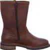 A side view of a brown leather boot. Produktbild-Vorschau