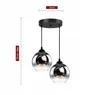 A product image of a two-bulb pendant light with glass shades. Náhled obrázku produktu