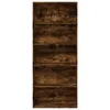 A tall, narrow bookshelf with five shelves, made of dark wood. Produktbild-Vorschau