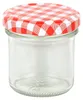 50er Set Sturzglas 167 ml To 66 rot karierter Deckel incl. Produktbild-Vorschau 2