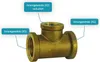 T-Stück reduziert Messing CW617N Fitting IG x IG reduziert Produktbild-Vorschau 2