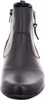 A front view of a black leather ankle boot. Anteprima dell’immagine prodotto