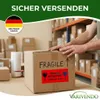 50 Neonorange Hinweisetiketten "Vorsicht Glas Fragile" – Produktbild-Vorschau 2