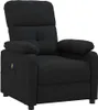 masážne kreslo vidaXL Black Fabric Náhľad obrázku produktu 1