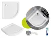 ECOLAM Receveur de douche Semi-circulaire Ben 90x90 x 15 cm Voir les images du produit 9