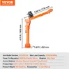 An orange industrial crane with dimensions and specifications displayed. Anteprima dell’immagine prodotto