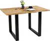 Baumkantentisch Mangoholz Esstisch Vintage-Optik 160 x 85 Produktbild-Vorschau 2