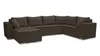 AX LIVING Ecksofas groß Lovere 314 cm – Sofa braun mit Produktbild-Vorschau 1