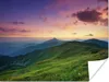 MuchoWow® Poster Berg - Gras - Landschaft - Abend 120x90 cm Produktbild-Vorschau 1