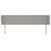 The Living Store Kopfteil mit Ohren Hellgrau 163x23x78/88 Produktbild-Vorschau 3
