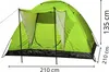 Namiot 4 Osobowy 210X210Cm Turystyczny Rodzinny Kempingowy Podgląd zdjęcia produktu 2