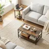 HOMCOM Beistelltisch 2er-Set Couchtisch mit Ablagen, Produktbild-Vorschau 2