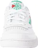 A close-up front view of a white Reebok Club 85 sneaker. Produktbild-Vorschau