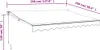 A diagram showing the dimensions of an awning. Náhľad obrázku produktu