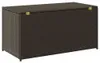 Cassetta da giardino in poly rattan 100x50x50 cm marrone Anteprima dell’immagine prodotto 5