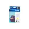 A box of Brother LC123Y yellow ink cartridge with a picture of a cupcake on the front. Produktbild-Vorschau