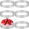 6 Stück Ø 10 cm Dessertringe, 430 Edelstahl Tartelette Produktbild-Vorschau 1