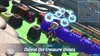A character from Super Bomberman R 2 is shown defending treasure chests in a game environment. Produktbild-Vorschau