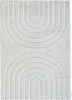 A flat lay of a cream-colored rug with a raised arch pattern. Produktbild-Vorschau